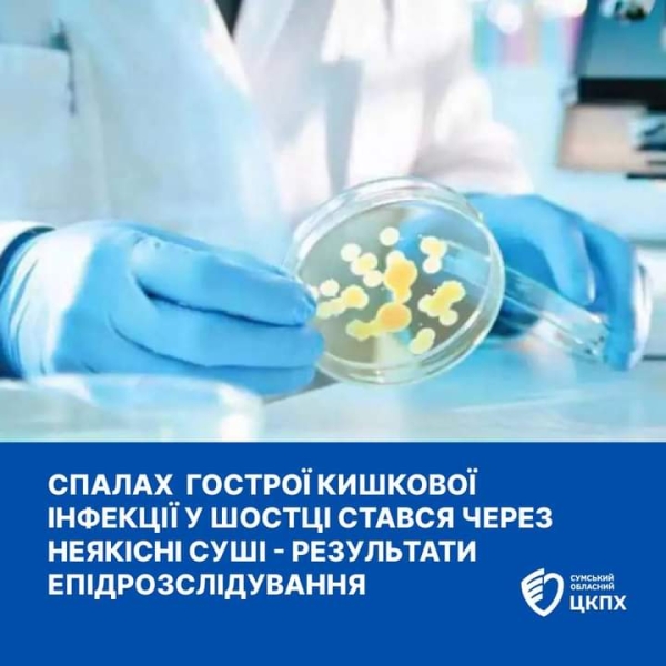 У Шостці стався спалах кишкової інфекції через суші