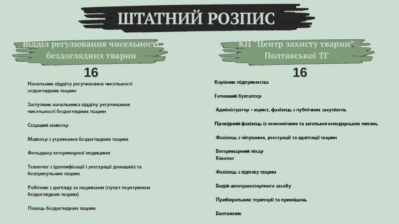 Створення комунального підприємства для захисту тварин у Полтаві: волонтери оцінюють потребу у 9 млн грн, влада — втричі більше